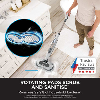 Shark® Steam & Scrub Mop – All-in-One Steam Mop with LED Lights, XL Tank & 8 Cloths