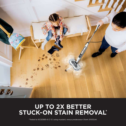 Shark® Steam & Scrub Mop – All-in-One Steam Mop with LED Lights, XL Tank & 8 Cloths