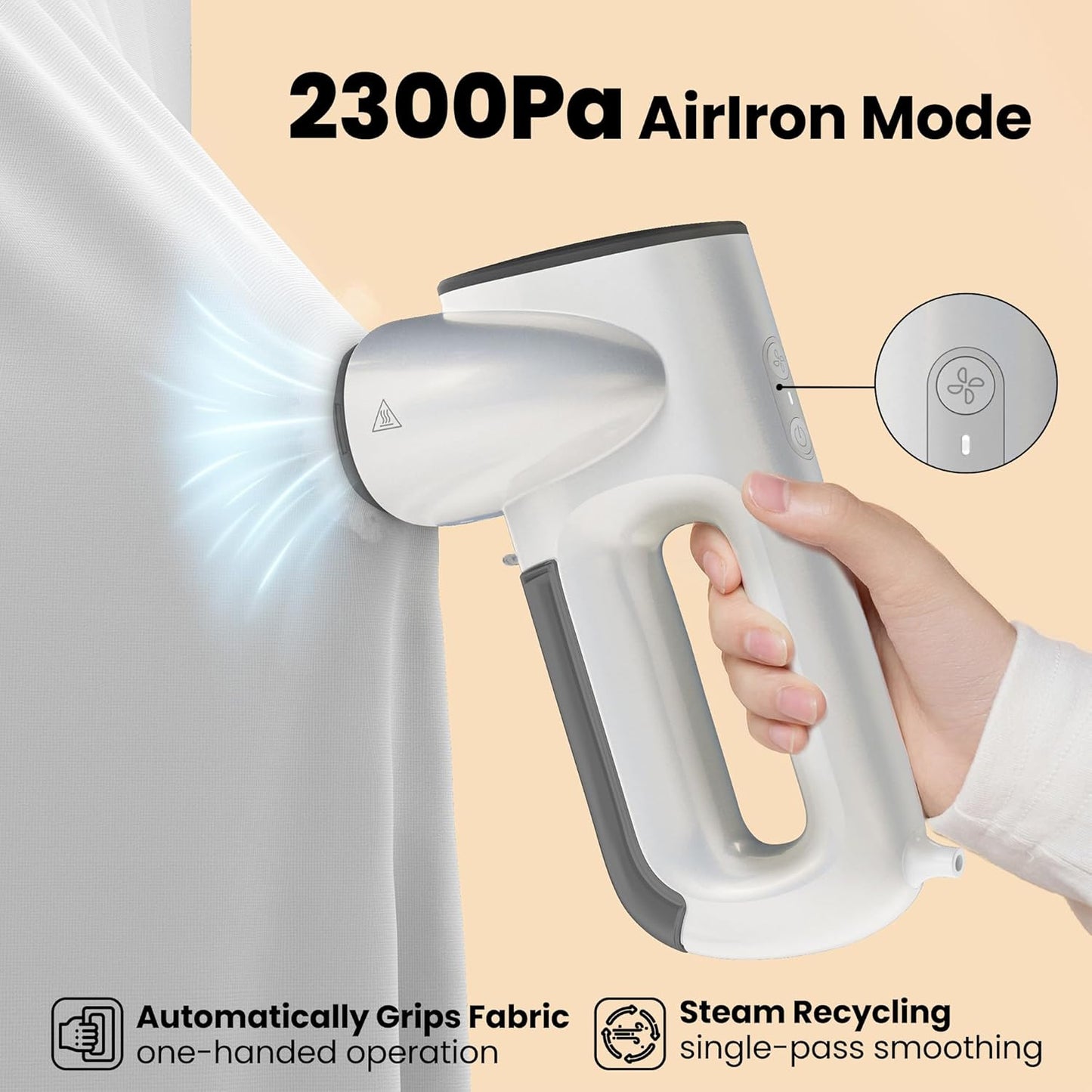 STEAMIFY™ Pro Steam Iron with Suction – No Creases in Seconds