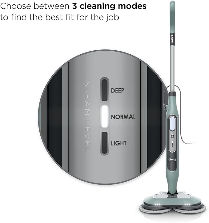 Shark® Steam & Scrub Mop – All-in-One Steam Mop with LED Lights, XL Tank & 8 Cloths