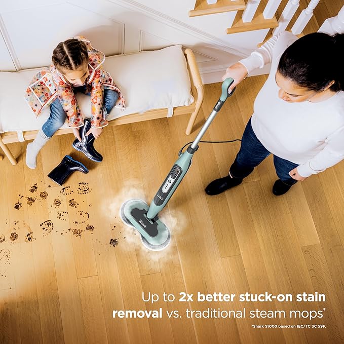 Shark® Steam & Scrub Mop – All-in-One Steam Mop with LED Lights, XL Tank & 8 Cloths