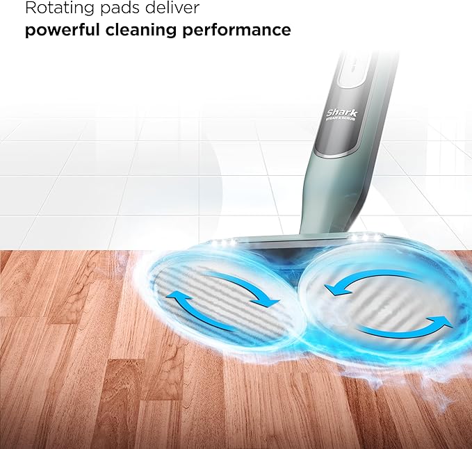 Shark® Steam & Scrub Mop – All-in-One Steam Mop with LED Lights, XL Tank & 8 Cloths