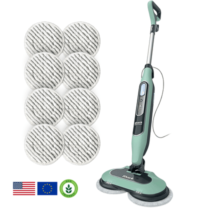 Shark® Steam & Scrub Mop – All-in-One Steam Mop with LED Lights, XL Tank & 8 Cloths